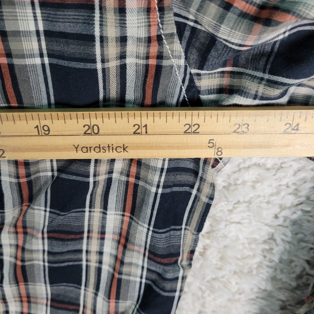 BKE Buckle Shirt Men's XL Brown Plaid Western Pearl Snap Long Sleeve Contour EUC - Picture 4 of 11